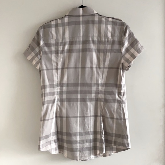 BURBERRY Brit Short Button Shirt - Picture 5 of 9